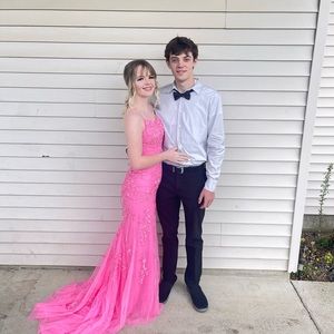 Sherri Hill Pink Prom Dress